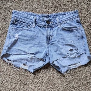 BOGO Old Navy Ultra Blue distressed jean shorts